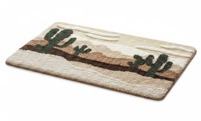 AHD® Badmat - Badmat Antislip - Douchemat - Bruin - 60cm x 40cm x 2cm
