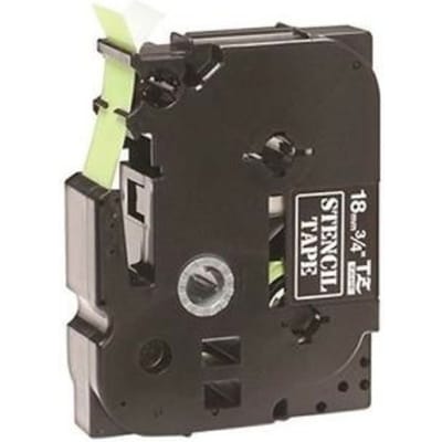 Brother STe-141 Tape Zwart op transparant (18 mm)