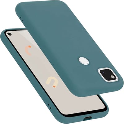 Cadorabo Hoesje geschikt voor Google PIXEL 4A 5G in LIQUID GROEN - Beschermhoes gemaakt van flexibel TPU silicone Case Cover