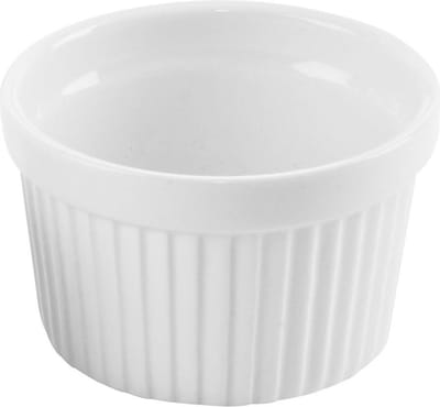 Ramekin Porselein Wit 9 cm, 200 ml - Oven Schaaltje - Ovenschaal - Snackkommen - Dipschalen - Kleine Kom voor Dipsauzen en Snacks