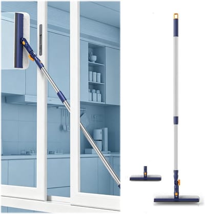 Raamreiniger Gereedschap - Rakel Wisser - Streeploos Schoonmaken - Draaibare Kop - 150 cm - Wit