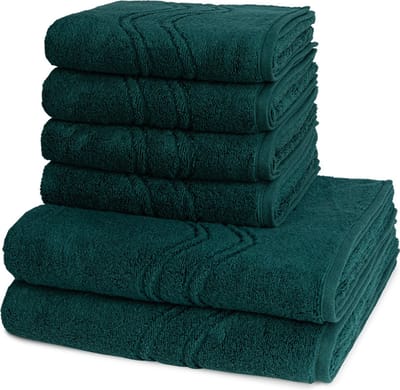 Ross Dames en Heren 4 X handdoek 2 X douchedoek - per set Cashmere feeling