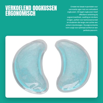 Dailygoods- Oogkussen Verkoelend - Herbruikbaar Gel-oogpakket - Ergonomisch Ontwerp - Vermoeidheid Verlichten - Zwelling Reduceren - Koud Kompres - Oogmasker