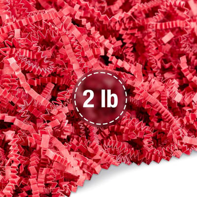 Decoratief Papierversnippering Rood - 1 Kg Opvulmateriaal voor Cadeaumanden en Verpakking