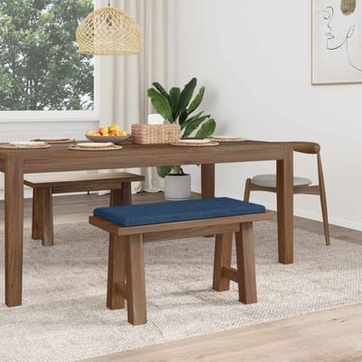 vidaXL - Bankkussen - Stof - Blauw - Diepte - 35 - cm