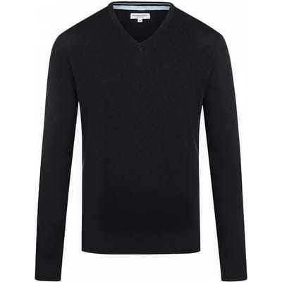 McGregor V Neck Sweater Navy Size: S | Sweaters Outlet | Heren | Zwart