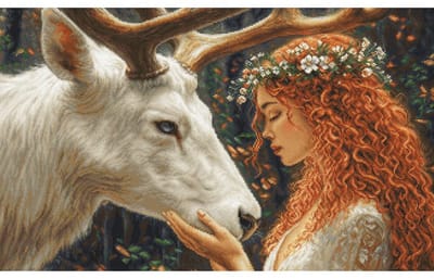 Borduurpakket Luca-S - The Gentle Spirit of the Forest - De tedere geest van het bos - B724