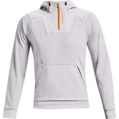 Under Armour Rush Heren Lichtgrijze Fleece Hoodie