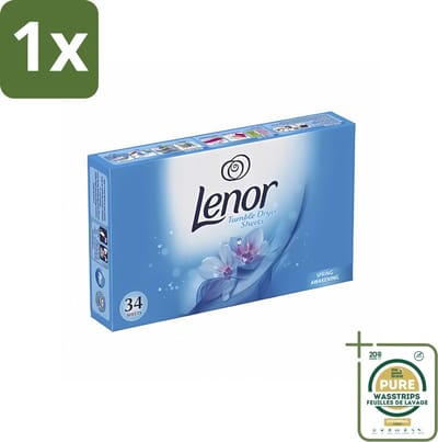 1 x Lenor - Droogtrommeldoekjes - Spring Awakening - 34 Doekjes- Droogtrommeldoekjes - Droogtrommel - Droogtrommeldoek - Frisheid - Voorjaar