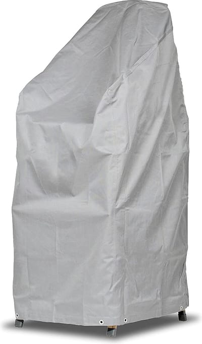 Beschermhoes voor stapelstoelen / klapstoelen | 68 x 98 x 110/150 cm | polyesterweefsel, Kleur: taupe (lichtgrijs)