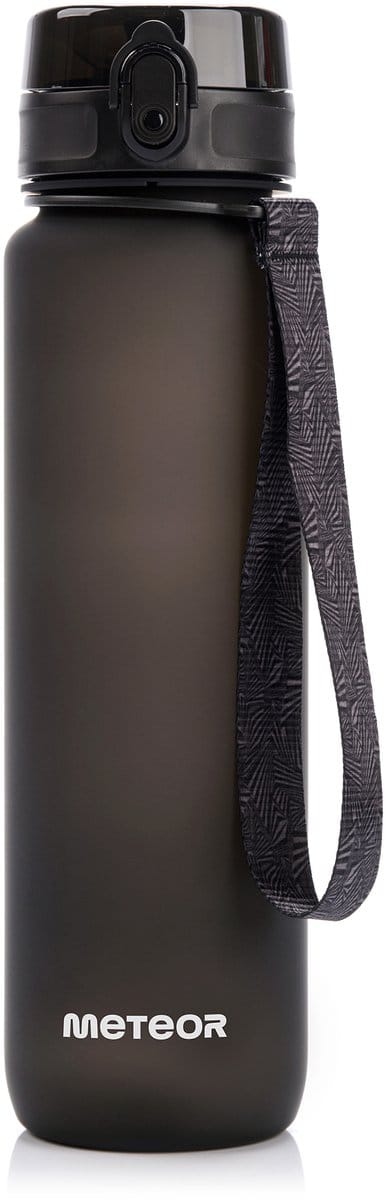 Meteor Sportfles 1000 ml - Sportfles - Zwart, Antislip, BPA-vrij, Tritan, Gemakkelijk schoon te maken