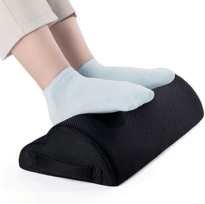 Ergonomische Voetensteun voor Onder Bureau, Comfortabele Voetenbank met Kussen voor Ontspanning, Ideaal voor Thuis en Kantoorgebruik