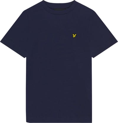 Lyle & Scott Plain T-shirt B Polo's & T-shirts Jongens - Polo shirt - Donkerblauw - Maat 122/128