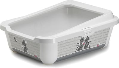 Moderna Trendy Cat Open - Grijs - Kattenbak - 50.5 x 38.5 x 18 cm