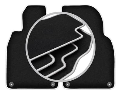 CARLUX-SILVER automatten voor: Porsche Cayman 982 roadster (2016-)