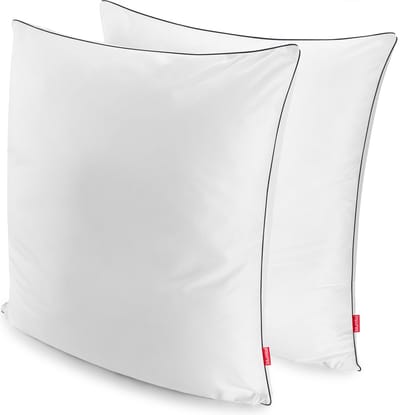 Blumtal Kussen Uno - Hoofdkussen met aanpasbare vulling - 100% Microvezel - 80x 80 cm - Met Bies - Set van 2