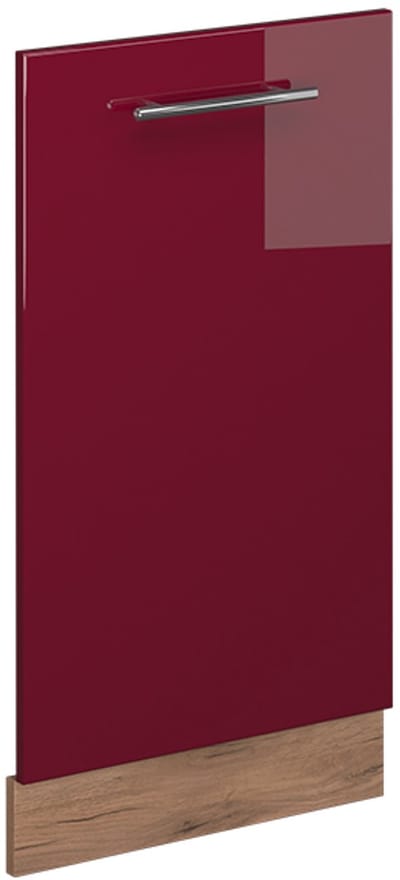 Vicco Fame-Line Vaatwasserfrontpaneel – 45 cm zonder werkblad Bordeauxrode hoogglans