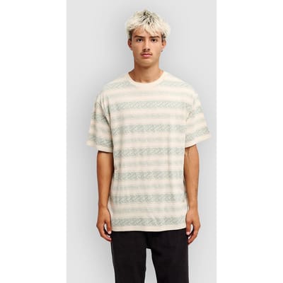 Quiksilver Birdwood Jacquard T-shirt Met Korte Mouwen Beige S Man