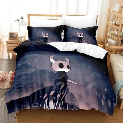 Anime Game Hollow Knight Beddengoedset Dekbedovertrek Bedset Dekbedovertrek Kussensloop Dekbed King Queen Maat Jongens Volwassenen Beddengoedset 70x133cm 2pcs