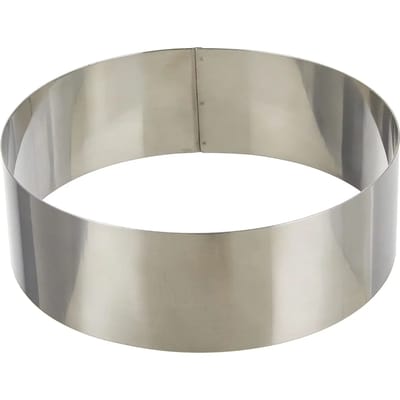 Ronde roestvrijstalen taartring Lacor 18/10 - 18X6 cm
