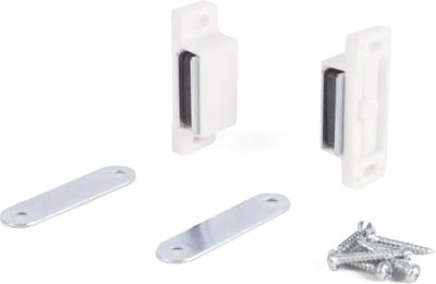 Benson Magneetsnapper met sluitplaat - 46 x 15 mm - 2 stuks - metaal/kunststof - 4 kg magneetkracht