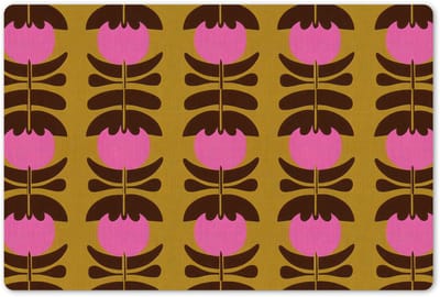 Placemats 45x30 cm - Placemat kunststof - 1 stuk - Abstract - Bloemen - Roze - Borden onderleggers - Decoratie voor op tafel - Keuken tafeldecoratie accessoires - Vinyl onderlegger - Tafelversiering