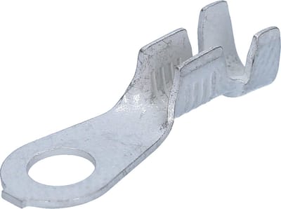 Pak met 10 klauwkabelschoenen ringvorm KKS2,5-M4-12 klauwen 1,5-2,5 mm² M4 vertind messing