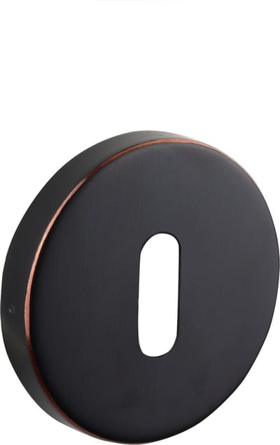 Lavuzo Sleutelrozetten Rond Zwart/Brons | Per set