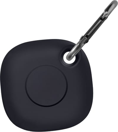 Siliconen Sleutelhanger Hoesje Geschikt voor Samsung Galaxy SmartTag+ - Sleutelhanger Houder Hoes Geschikt voor Samsung Galaxy SmartTag+ - Zwart