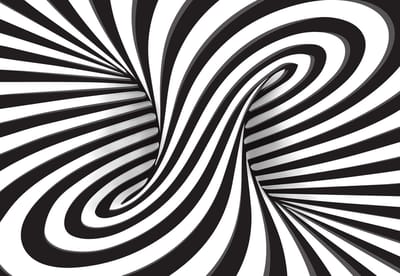 Fotobehang Abstract Swirl | XXL - 206cm x 275cm | 130g/m2 Vlies