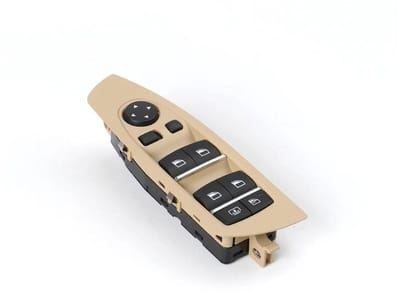 Raambedieningsschakelaar - Elektrische Raamknop - Auto Venster Bediening - Hoge Precisie - Standaard Formaat - Beige