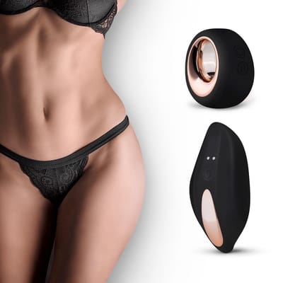 Pantyrebel Vibrerende Tanga Slip - Vibrators voor Vrouwen met Tanga Slip - Slip Vibrator met Afstandsbediening en 12 Vibratiestanden - Koppeltoy - Sex Toys voor Vrouwen - Zwart