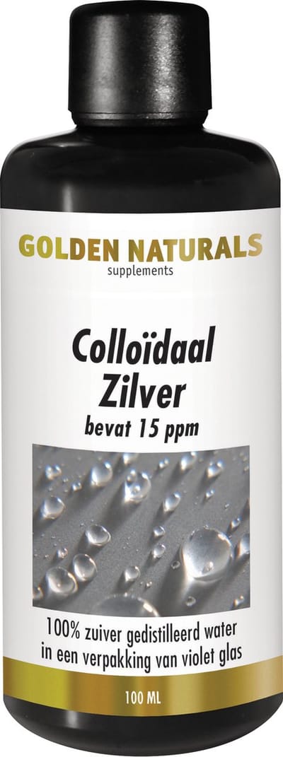 Golden Naturals Colloïdaal Zilver 15 ppm (100 milliliter)