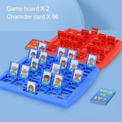 Raad Wie Ik Ben Bordspel Ouder Kind Interactie Speelgoed Logisch Redeneren KINDEREN S Puzzel Raad Mij Jij Mijn Karakterschaakbord Premium Kwaliteit blue