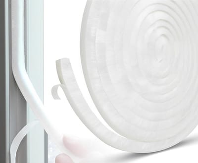 Tochtstrip Deur Raam - Dichtingsband Borstelstrip - Tochtwerende Isolatie - Sterke Zelfklevende Hechting - 10 meter - Wit