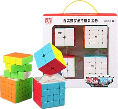 Qiyi Cadeauverpakking 2x2, 3x3, 4x4 en 5x5