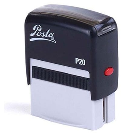 Posta P20 | zelfinktende stempel | 38x13mm