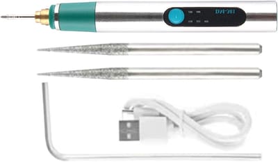 Graveerpen Set - Draaigereedschap - Handwerk Versieren - Oplaadbaar Snoerloos - 3 Snelheden - Meerkleurig