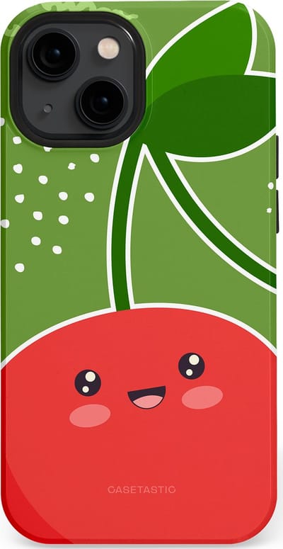 Casetastic Hoesje Geschikt voor Apple iPhone 13 Mini Magsafe - Stijlvolle Beschermende Duo-layer Case - Kersenkus