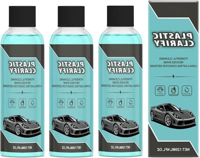 Plastic Restorer Spray - Kunststof Reiniger - Auto Onderhoud - Waterloze Reiniging - 3 x 120ml - N.v.t.