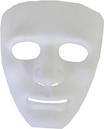 Creepy spoken Halloween grimeer masker - Plastic - gezichtmasker