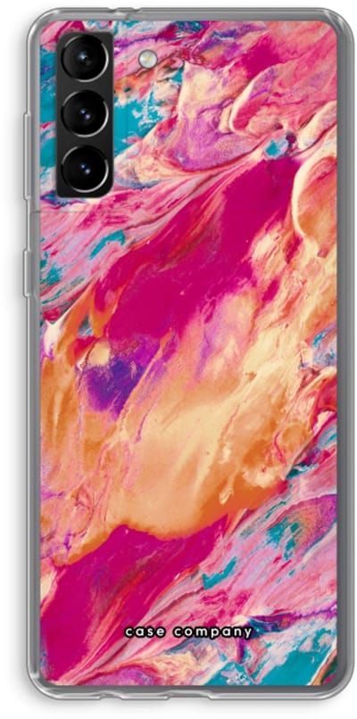 Case Company® - Hoesje geschikt voor Samsung Galaxy S21 Plus hoesje - Pastel Echoes - Soft Cover Telefoonhoesje - Bescherming aan alle Kanten en Schermrand