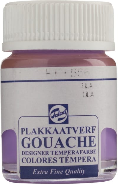 Talens Plakkaatverf Extra Fijn - 16 ml Lila 556 - Sterk gepigmenteerde verf - Matte, egale afwerking