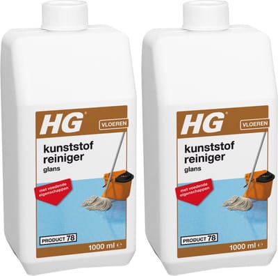 HG Kunststof Reiniger Glans - Glansreiniger Voedend - 500ml - 2 stuks!
