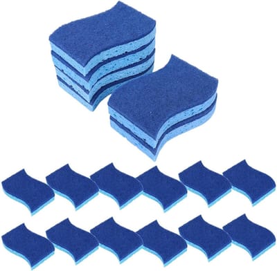 Afwassponzen Keuken - Schoonmaak Sponsjes - Efficiënt Schoonmaken - Dubbelzijdig Krasvrij - 24 Stuks - Meerdere Kleuren
