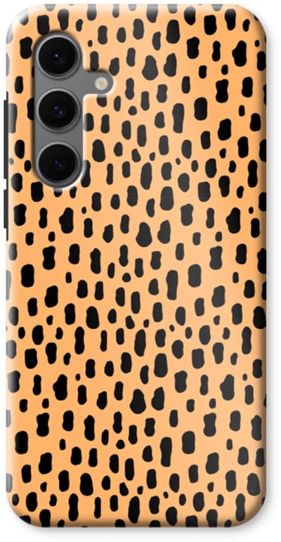 Case Company® - Hoesje geschikt voor Samsung Galaxy S24 FE hoesje - Panter - Tough Case - Maximale Bescherming alle Kanten en Schermrand
