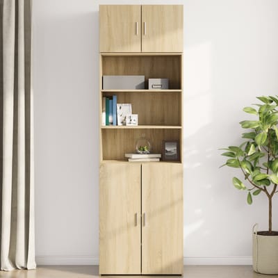 vidaXL - Wandkast - 70x42,5x40 - cm - bewerkt - hout - sonoma - eikenkleurig