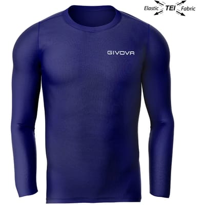 Thermoshirt LS, lange mouwen, GIVOVA, Navy/Donkerblauw, Maat S