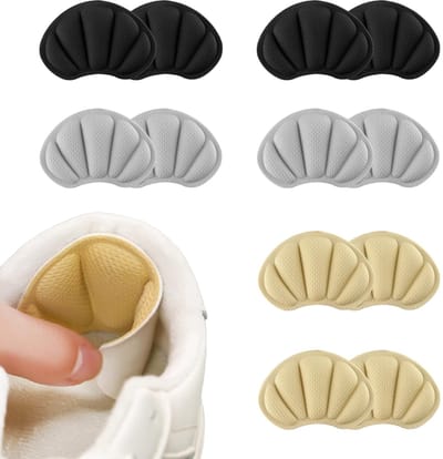 6 paar hielkussens, onzichtbare hielpads, hielbescherming voor schoenen, schoeninlegzolen bescherming tegen blaren, hielkussens voor te grote schoenen, hielschoenbeschermers voor dames en heren
