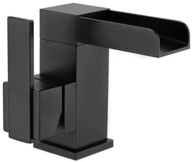 Hudor Wastafelkraan Céphise Collectie Mat Zwart Messing - Fonteinkraan Wastafelmengkraan - Elegante Wastafel Kraan voor Moderne Badkamer